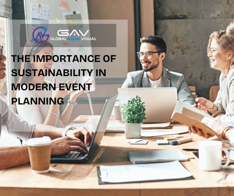 Modern event planning practices focusing on sustainability, eco-conscious decisions, and energy-efficient solutions for a greener future